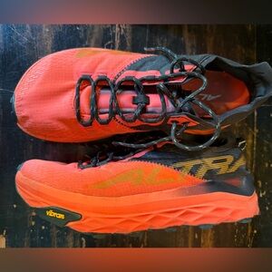 Altra Mont Blanc Red and Black Trail Running Shoes 8